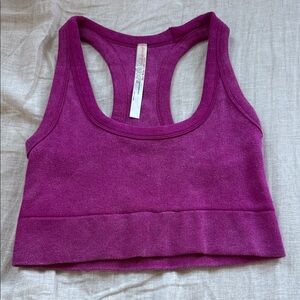 Free people Pink/Purple Racerback Sports Bra